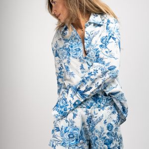 CĀVA Šortky, Bavlnený Satén | Original CĀVA Botanical Print