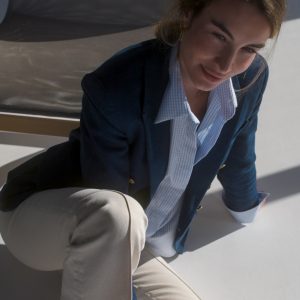 Košeľa Lindsay, Azure Pepita | CĀVA MAISON by Loreen Label